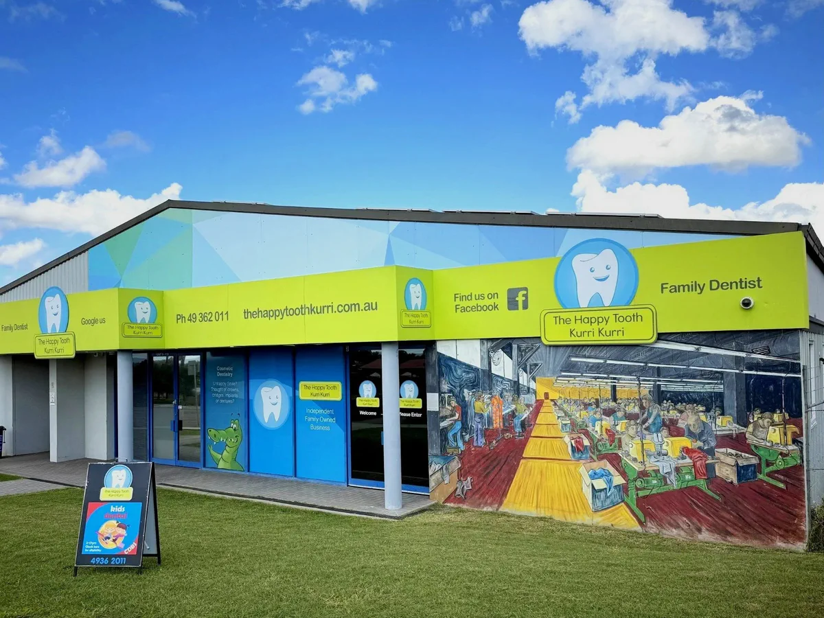The Happy Tooth dental practice on Lang Street, Kurri Kurri